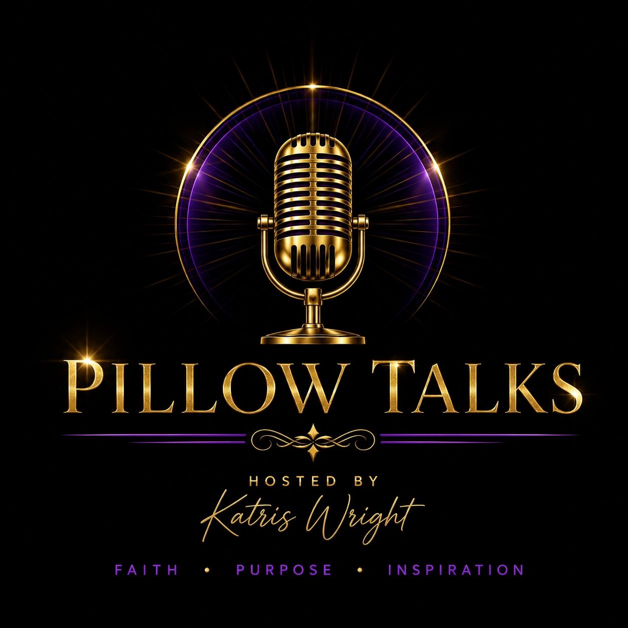 Pillow Talks — gold microphone logo